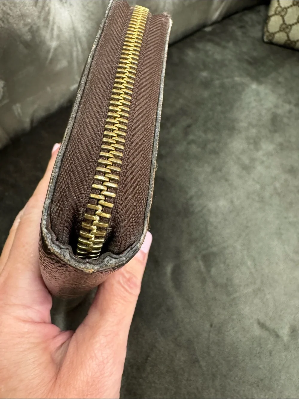 Louis Vuitton large Monogram Zip around accordian wallet